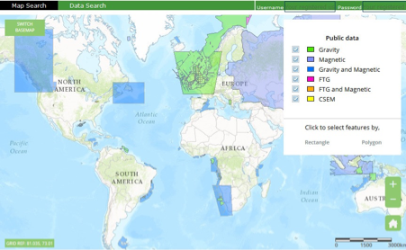 potential field geophysical data