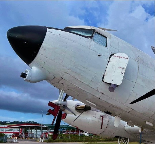 dc3t with lidar housing under nose